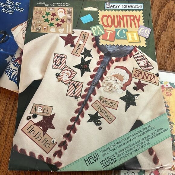 Daisy Kingdom Isabelle & Ginger Girl Doll Kits + patches & Iron On Transfer new - Picture 6 of 9